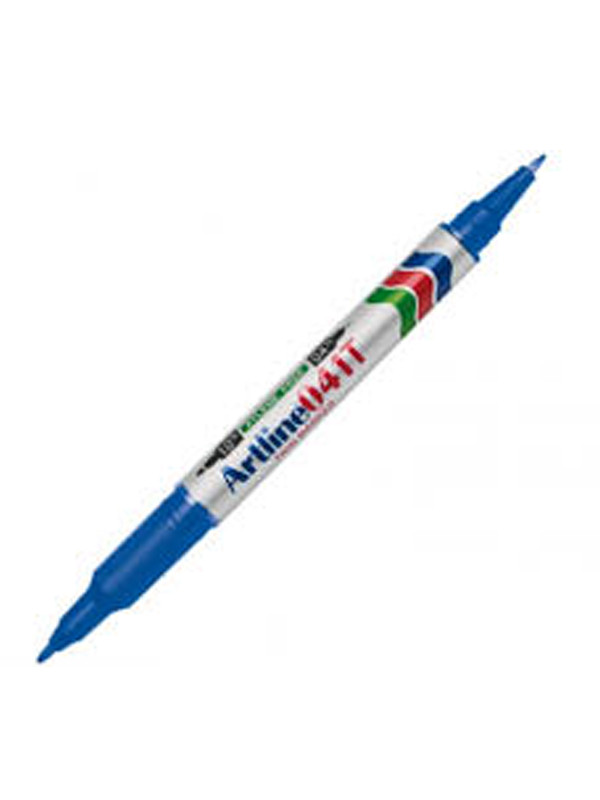 Marcador Artline EK-41T Azul Doble Punta