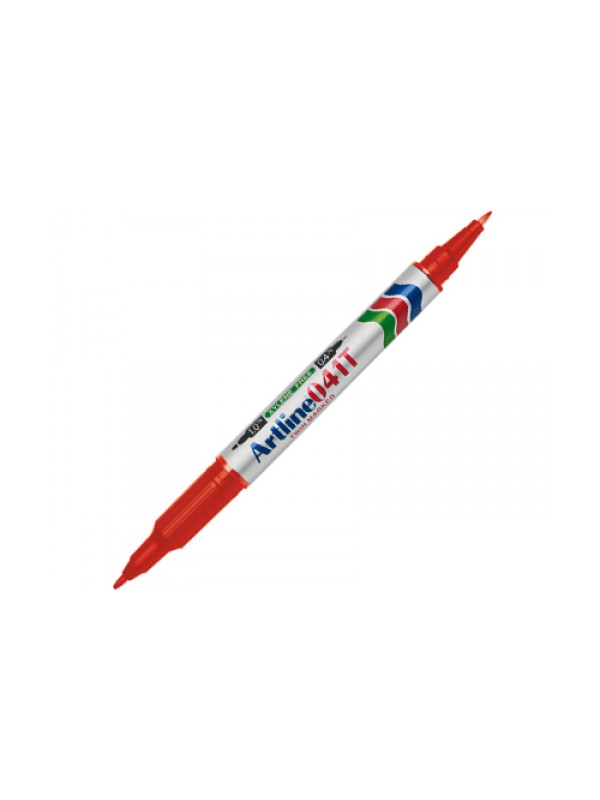 Marcador Artline EK-41T Rojo Doble Punta