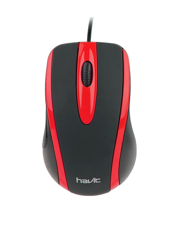 Mouse Havit Optico HV-MS753 rojo c/ cable