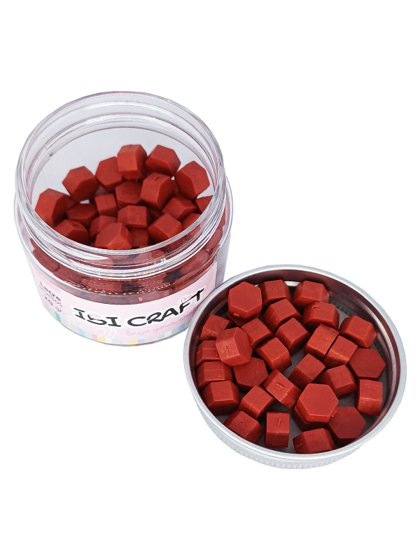 Perlas de cera ibicraft color Rojo Ref 659102