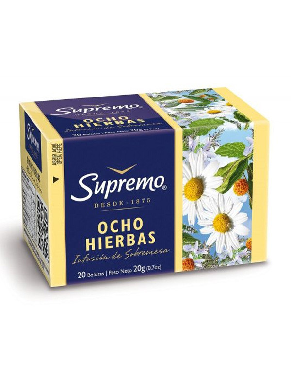 Te Supremo 8 Hierbas - 20 Sobres